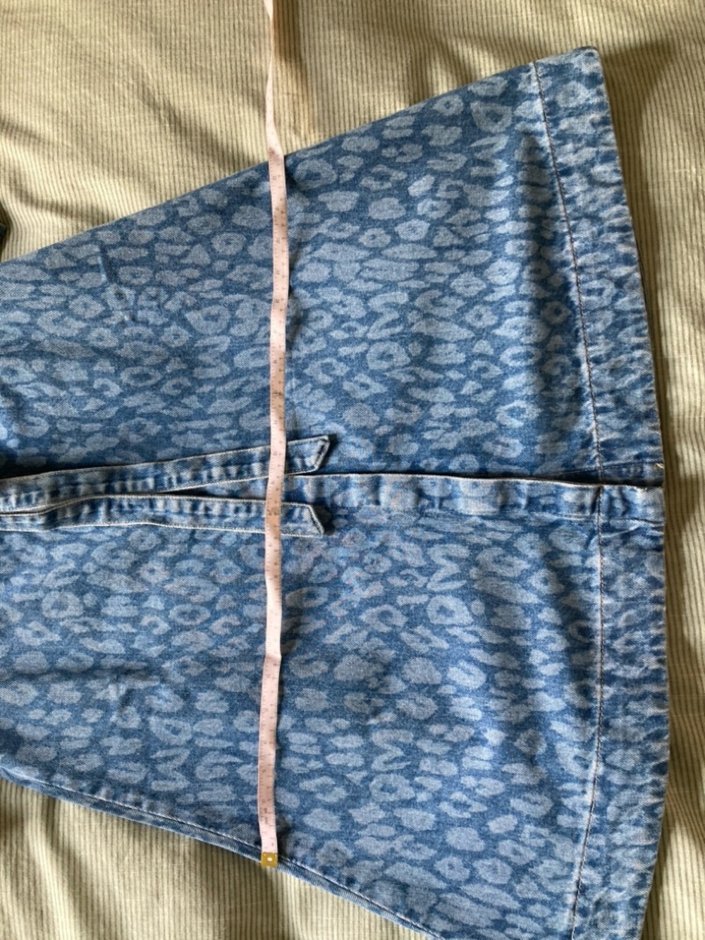 Goldie dress - denim leopard laser - 8 / BLUE mini - Picture 6 of 7